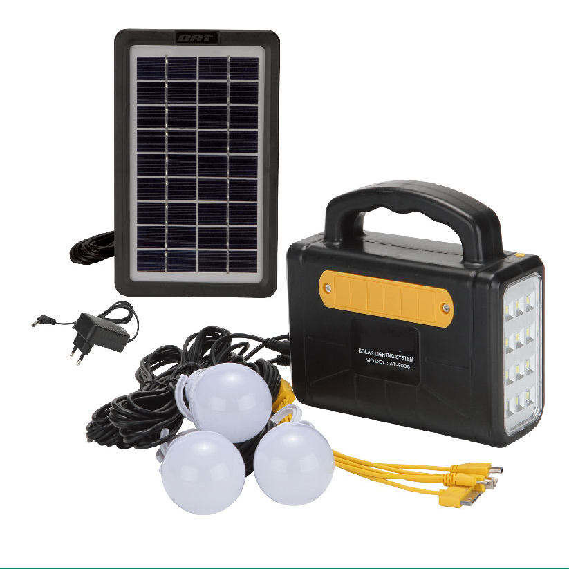 China Built In Bluetooth Portable Solar Panel Light Kit 9v3w Home Indoor Mobile Charging on sale