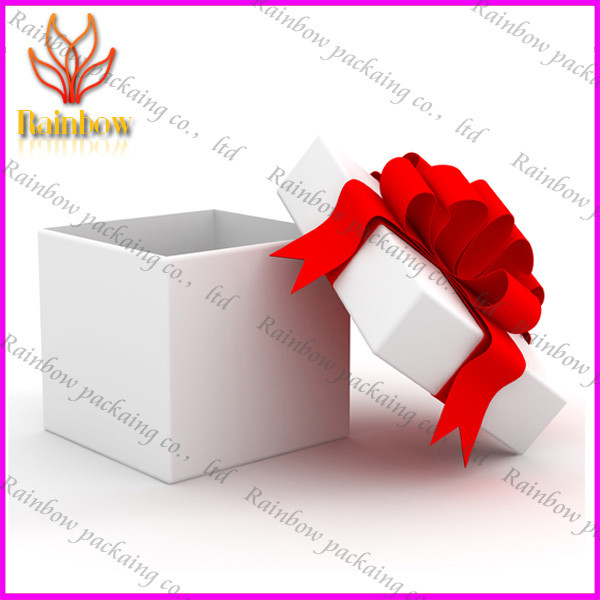 Best Fashionable Luxury Gift Cardboard Paper Box With Red Silk Ribbon wholesale