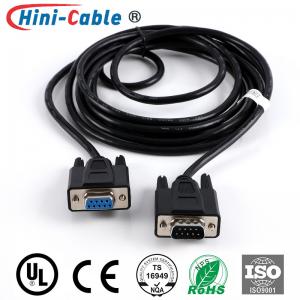 China D-SUB 9Pin Male To Female 28AWG Computer Monitor Connection Cable on sale