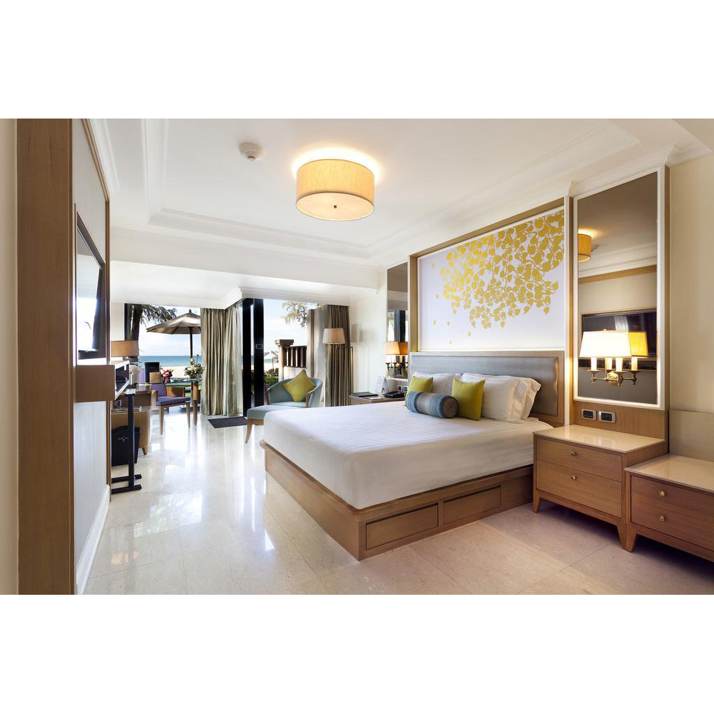 Best Boutique Four Star Hotel Bedroom Furniture Sets Birch , Beech , Rosewood Veneer wholesale