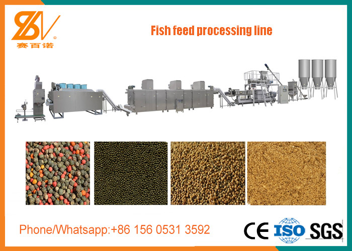 China Fish Meal / Fish Feed Processing Machine Various Capacity LS Inverter on sale