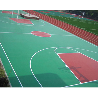 China Synthetic Outdoor Rubber Flooring , Workout Room Flooring With Marking Line on sale