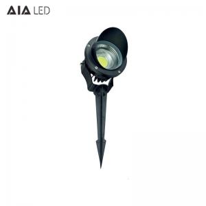 Best IP65 waterproof round black D140xH315mm outdoor 3W LED lawn spike lights for hotel wholesale