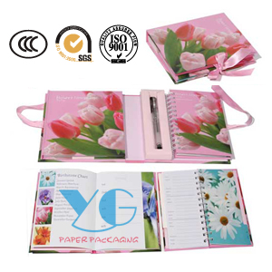 Cheap Printed Cover Notebook With Pen for sale