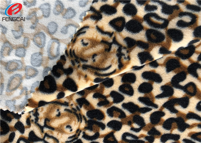 China Tiger Printed Stretch Minky Fabric Polyester Spandex Velvet Fabric on sale