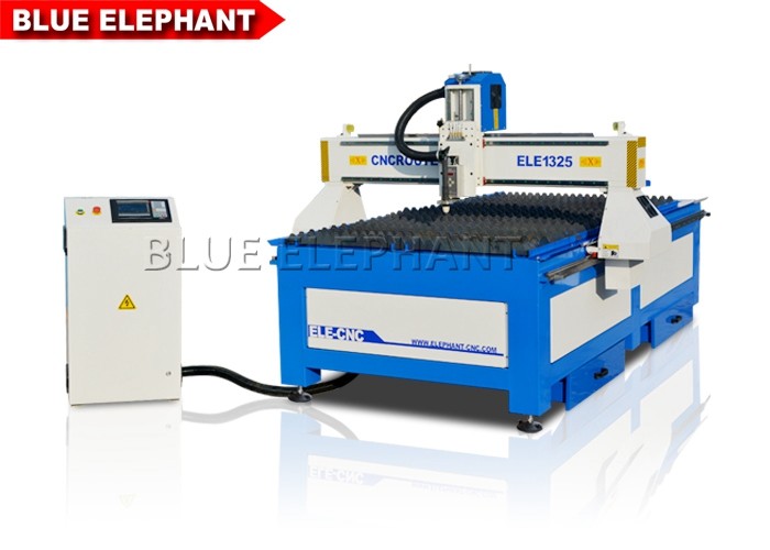 China 220v Sheet Metal Plasma Cutting Machine Cnc System HIWIN/PMI Rail Linear Bearings on sale