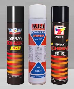 China Textile Spray Adhesive 650ml Waterproof Silicone Glue on sale