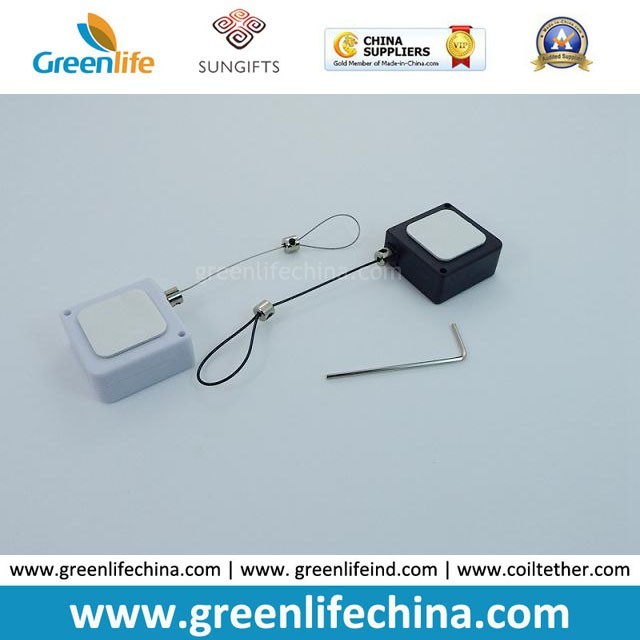 China Mini Square Anti-Theft Pull Box W/Long Straight Cable Loop End on sale