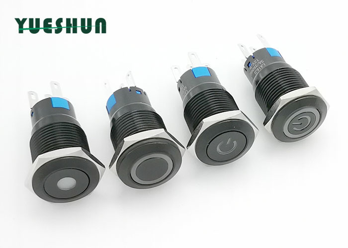 China PBT Base Aluminum Push Button Switch , Waterproof Momentary Push Button Switch on sale