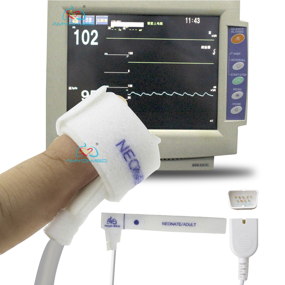 Best Foam Disposable Spo2 Sensor 90cm Cable Neonatal Pulse Oximeter Sensor wholesale