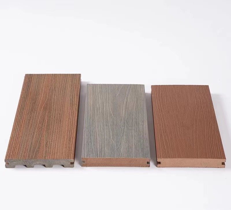 China 140 X 25mm Moisture Proof WPC Decking Boards Anti Uv Plastic Wood Composite Sheets on sale