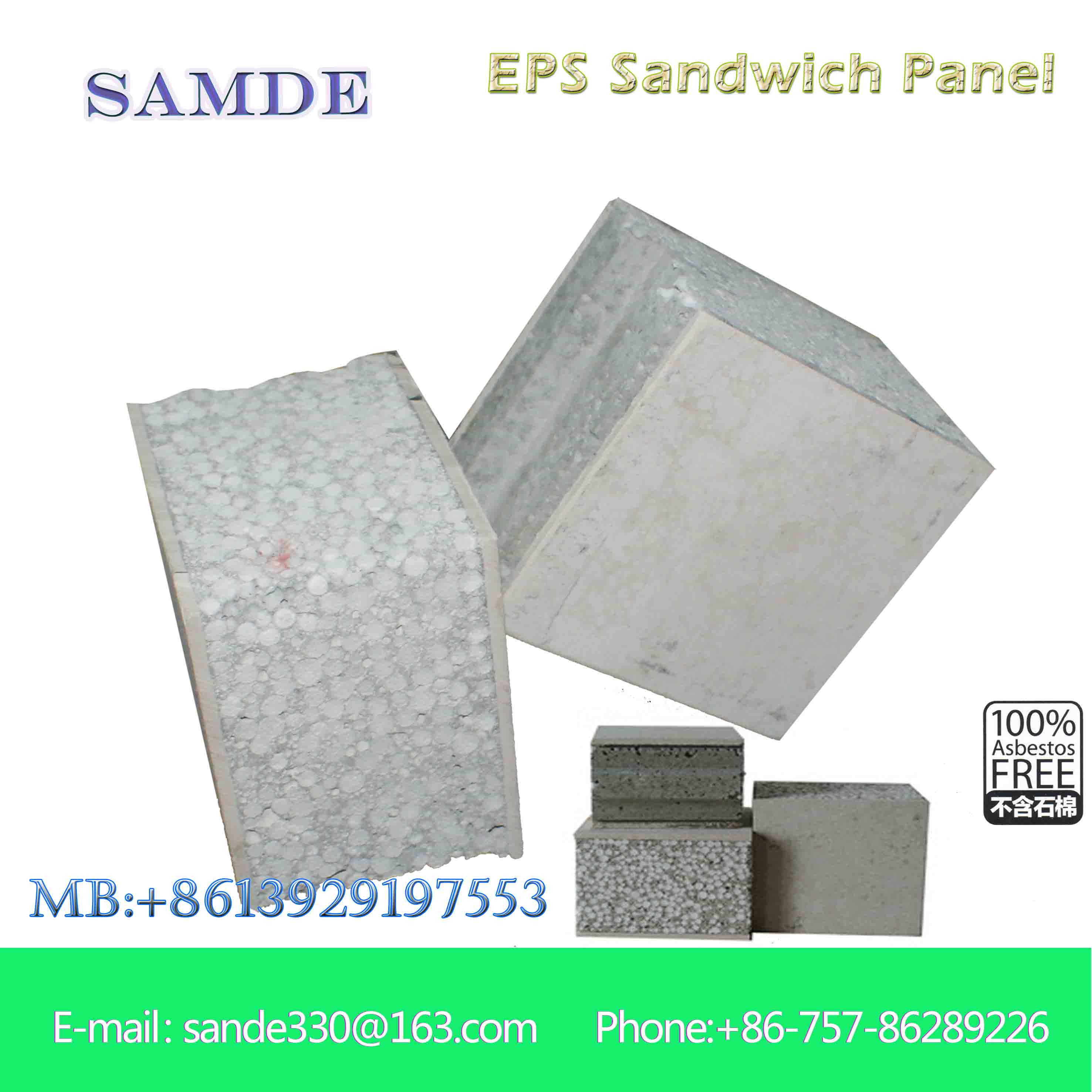China Building materials for house partition wall water proof composite sandwich wall board on sale