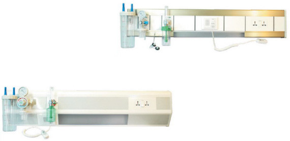China ISO 13485 Gas Medical Bed Head Unit , 1m Hospital Bed Head Unit on sale