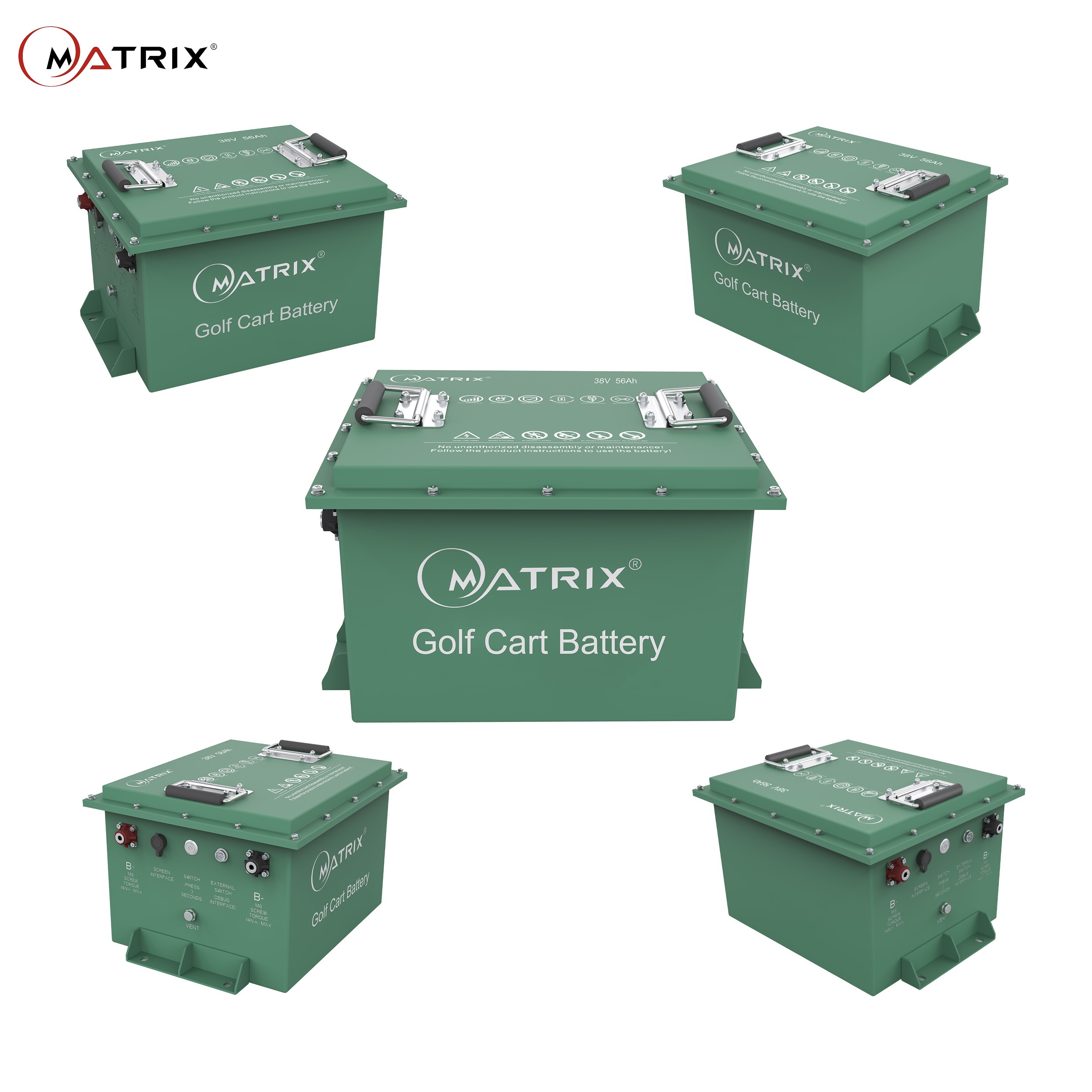 China Matrix IP65 4.03 KWh Portable Golf Cart LFP 38V Lithium Battery 105Ah on sale
