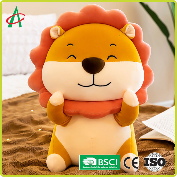Best Cartoon Sunflower Lion Plush Toy Doll Girl Sleeping Pillow Rag Doll wholesale