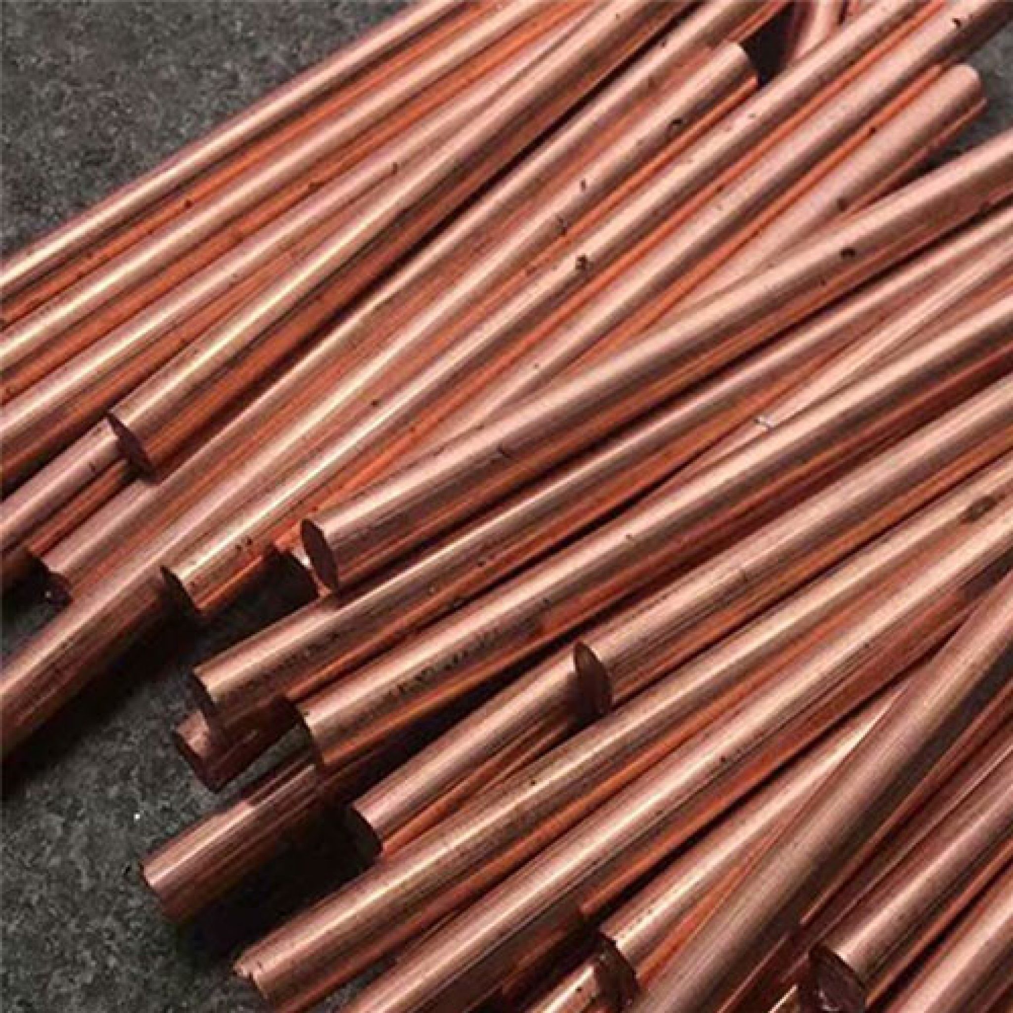 China C28000 Copper Earthing Rod Pure 99.99% 8 Ft Copper Grounding Rod on sale