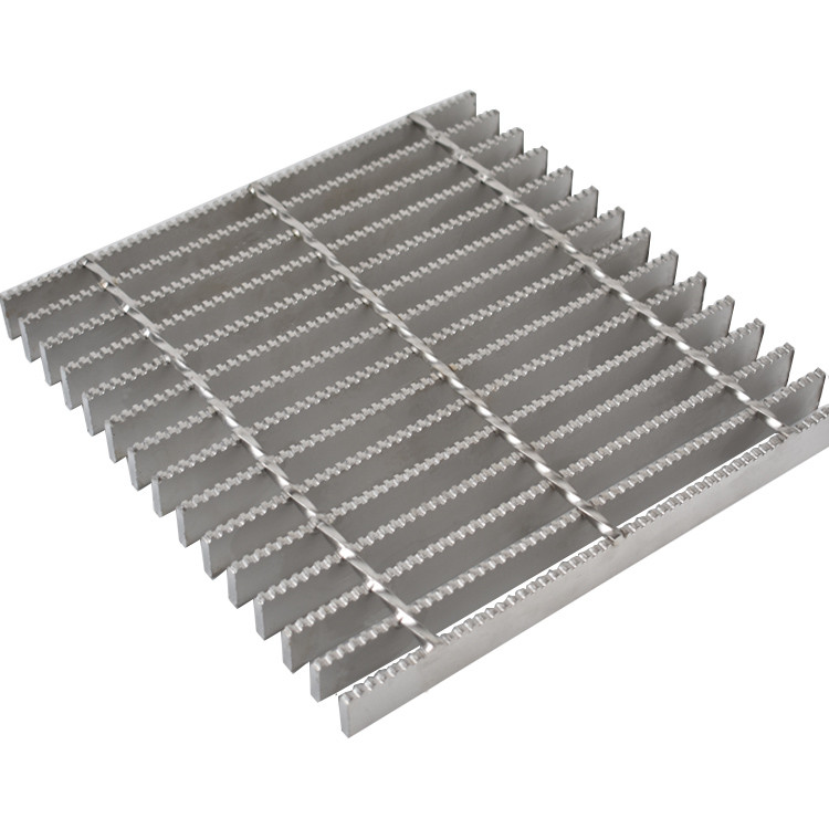 China SS 304 Steel Bar Grating Outdoor Drainage Stainless Steel Grating Serrated Anti Slip grating on sale