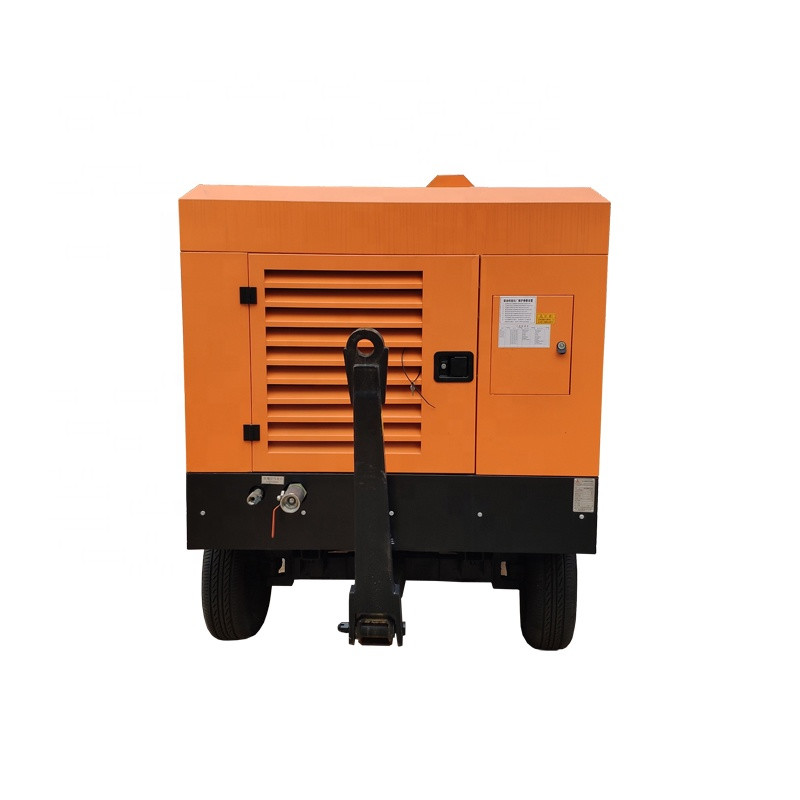 China Mobile 14.5 Bar 550CFM Diesel Screw Portable Air Compressor In Drilling Holes Core Mining on sale