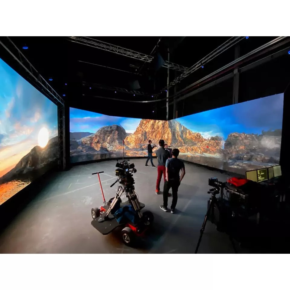 8k Modular Led Wall Display 3D Immersive Virtual Film Shooting Studio Event Background