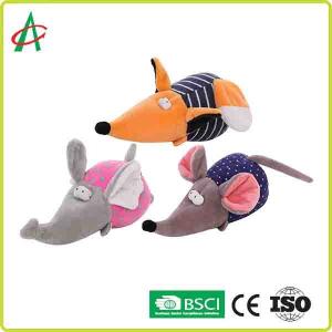 Best Indestructible Cat And Dog Squeaky Soft Toys Mouse Shaped Plush Toy wholesale