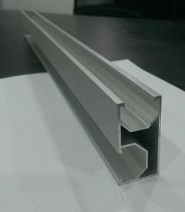 China OEM 6063 Anodized Extrude Aluminium Corner Rail & Solar PV Extruded Aluminum Mounting Rail on sale