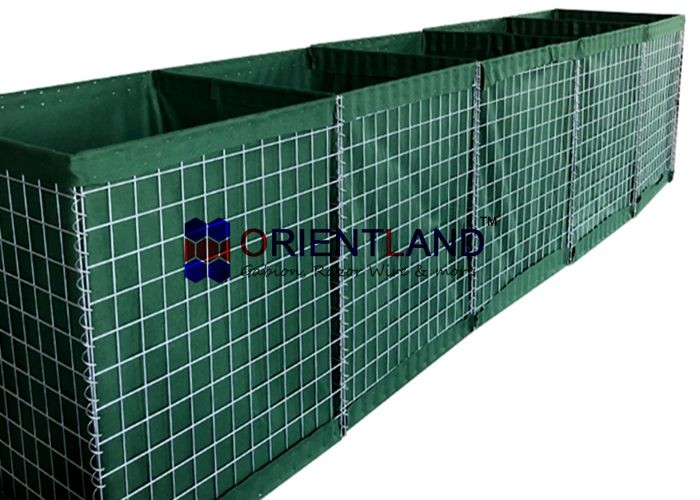 China Military Bunkers Hesco Bastion Barrier Welded Mesh Fortifications Structure MIL 10 on sale