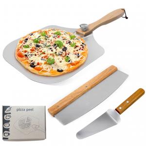 Best 3PCS Pizza Peel Shovel Pizza Cutter Set wholesale