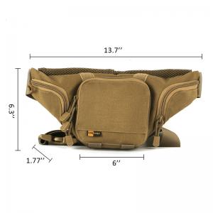 Best Outdoor Running Messenger Chest Bag , Cycling Shoulder Multi - Function Tactical Waist Bag wholesale