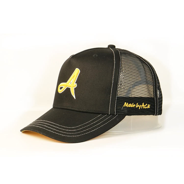 Best Custom Logo Personalized Trucker Caps , 3D Embroidery 5 Panel Camp Hat wholesale
