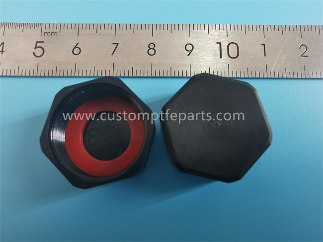 China Black ABS Plastic Hex Nut Caps Low Temperature Resistance on sale