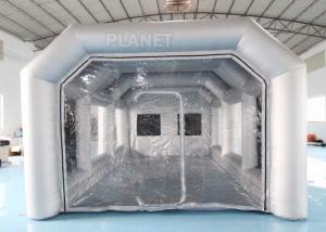 China 7x4x3m Carbon Filter Paint Inflatable Spray Booth / Portable Car Spray Booth Tent on sale