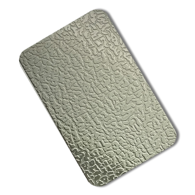 China 304L 304 Prime Stainless Steel Plate Polished 1220mm 1250mm Leather Pattern on sale