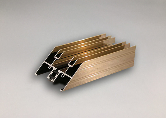China Gold Silver Color Anodized Aluminum Profiles Extruded Aluminum T Slot on sale