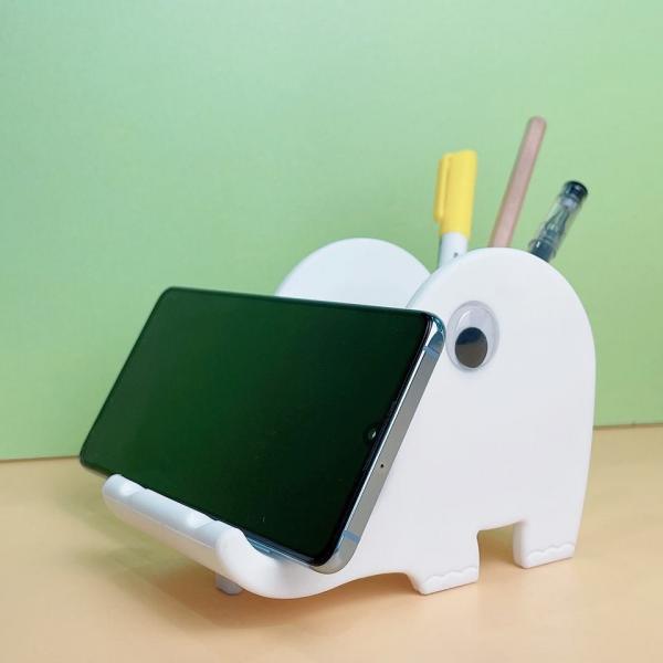 Cheap Elephant Shaped Silicone Rubber Mobile Phone Holder Pen Holder for sale