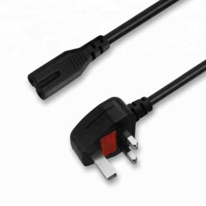 China UK Plug Universal Laptop 3 Pin Power Cable Cord Figure 8 C7 Standard on sale