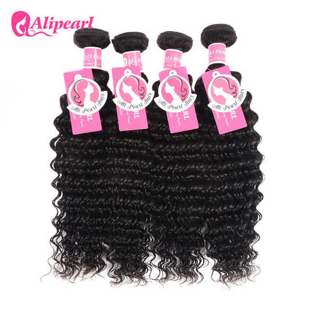 Best Brazilian Virgin Remy Hair 4 Bundles Deep Wave , 8A Curly Hair Bundle Deals wholesale