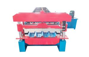 China High Speed Trapezoidal Metal Sheet Roll Forming Machine 15 M/Min on sale