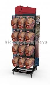 China Baseball Gloves Floor Standing Display / Retail Floor Display on sale