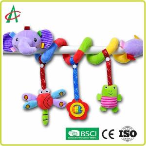 Best 35cmx18cm Elephant Spiral Pram Toy Non Toxic For Babies wholesale