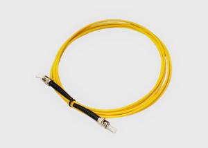 China Single Mode 62.5/125 ST-ST Fiber Optic Jumper Cable For Data Center on sale