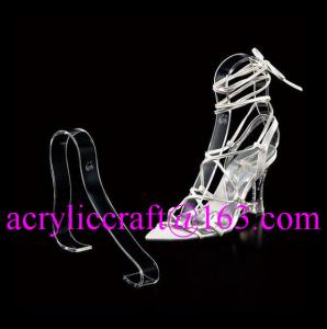 Factory wholesale acrylic shoe rack / plexiglass shoe display holder