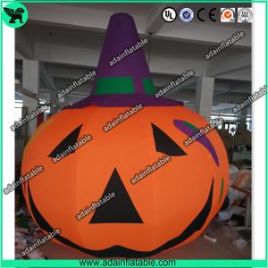 Best 3m Customized Oxford Inflatable Pumpkin With Witch Hat  For Halloween Decoration wholesale