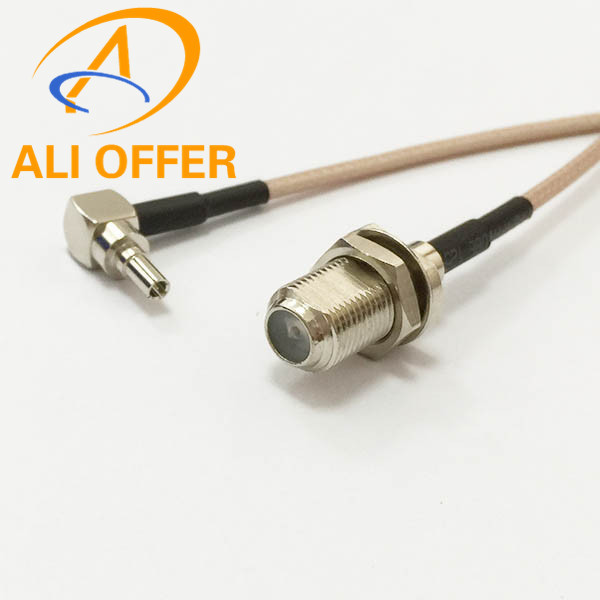 China High Quality 3G HUAWEI MODEM Extension Cable,CRC9 Male Right Angle switch F Female Jumper Cable RG316 15cm Pigtail on sale