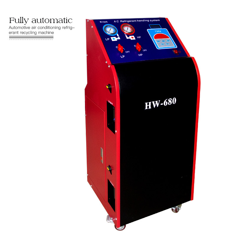 China High quality hot sale recovery & charging function AC Refrigerant Recovery Machine  car ac service station for car on sale