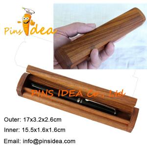 Solid Wood Pen Case, Pen Holder. For Single Pen