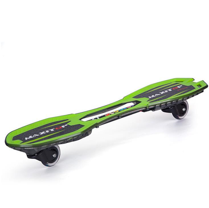 Cheap 21st scooter plastic flashing caster board two-wheel skateboards with LED lights for sale