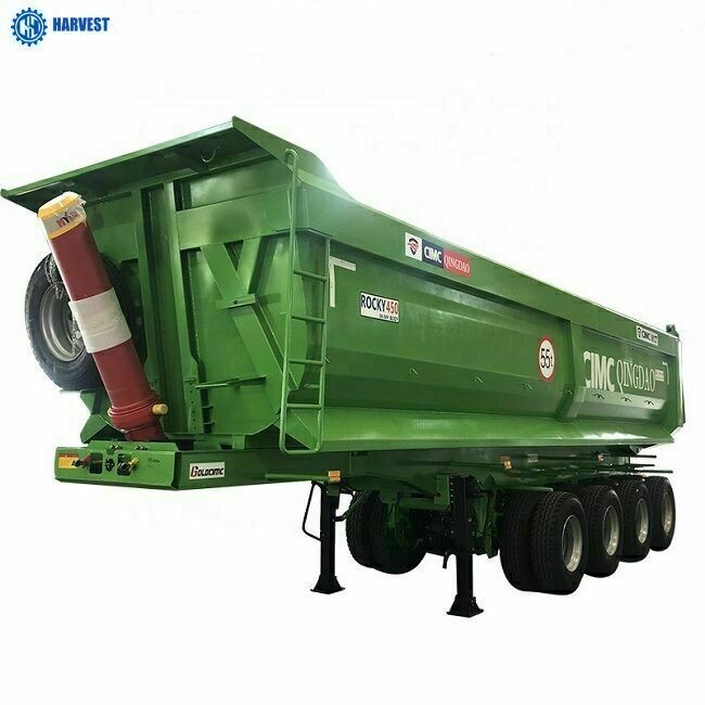 China 25cbm 40 Ton CIMC 4 Axles Heavy Duty Dump Trailer For Transportation on sale