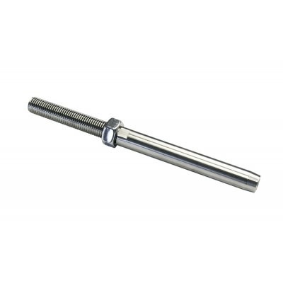 Cheap 7/8" Wire Rope End Stop , Stainless Steel Threaded Swage Stud for sale