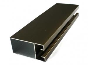 Best Bronze Anodized Aluminum Profiles Trailer Doors Windows Frame T5 6063 Corrosion Resistant wholesale