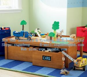China Tables of wooden toys, wooden storage toy table, wooden storage table, wooden table on sale